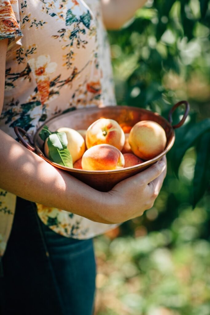 woman carrying fruits in basket